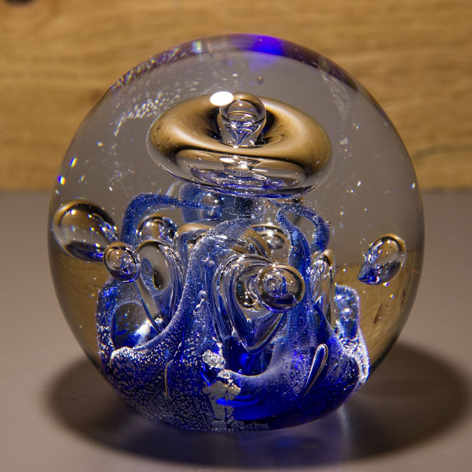 Briefbeschwerer Deko Glaskugel Traumkugel aus Kristallglas ... Briefbeschwerer Deko Glaskugel Traumkugel aus Kristallglas ...